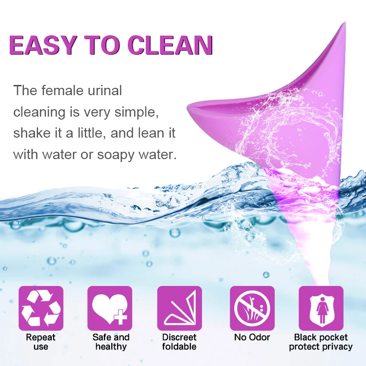 2024 New Women Emergency Standing Silicone Urination Device Female Urinal for Car