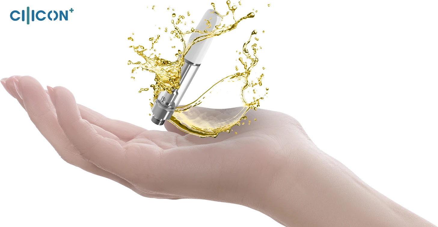  510 Threading Vape Cartridge 0.5ml 1ml Atomizer Glass for
