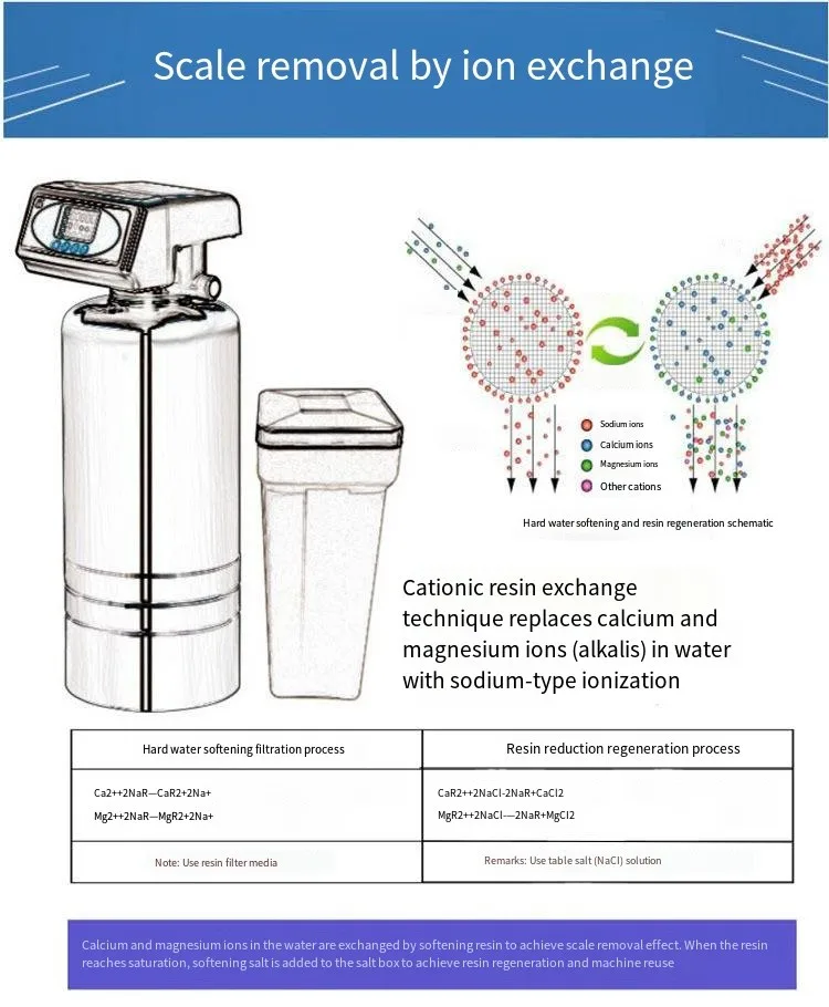 3000L automatic stainless steel  Water Treatment Home Use Residential Domestic Water Softener System