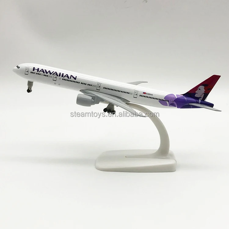 Aircraft Model Boeing B777 Hawaiian Airlines Airbus Adult Collectibles Display Models for Wholesale Accept Custom Livery