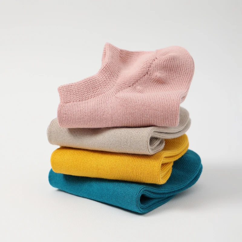 Ready To Ship Candy Colors Casual Breathable Ladies Cotton Ankle Women Socks