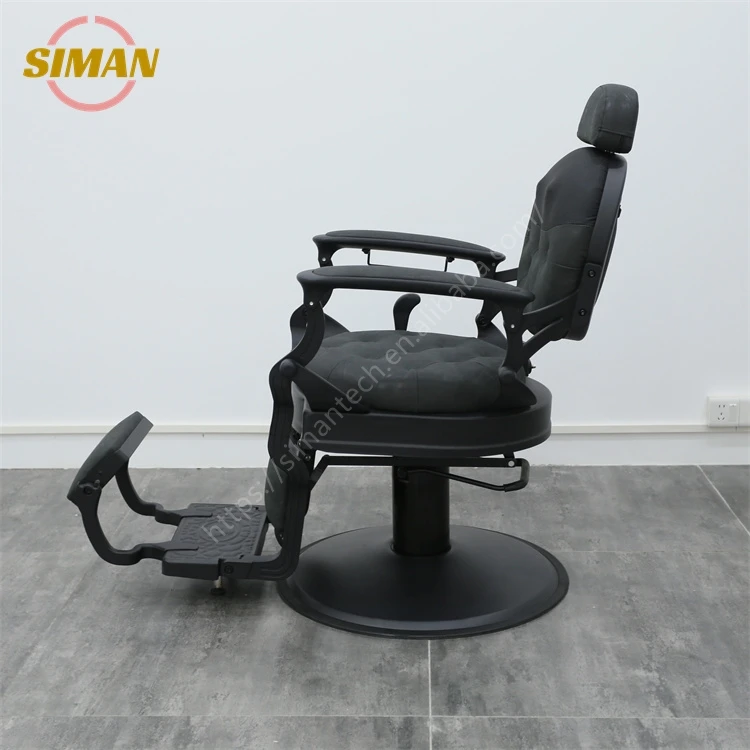 Siman Barbershop Equipment Salon Furniture Vintage Antique Brown Chairs Hairdressing Black Takara Electric Massage Barber Chair
