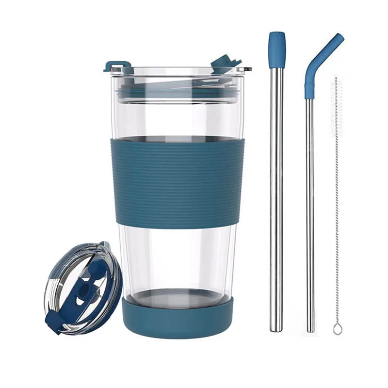 Reusable Smoothie Cup with Lid and Straw Smoothie Cup to go Smoothie Tumbler 17 oz