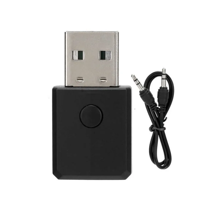 USB 5.0 3.5mm AUX Hi-Fi Wireless Audio Adapter, 4 in 1 Mini BT Transmitter Receiver for TV, PC  Headphones, Car