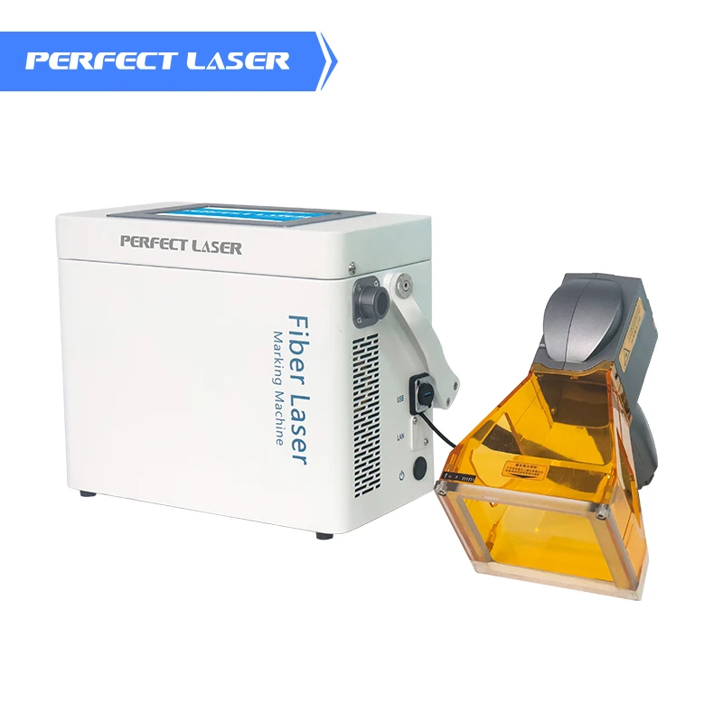 20w 30w 50w 100 Watts Portable Mini Desktop Raycus Steel Fiber UV CO2 Laser etcher Engraving Marking Marker Machine For Metal