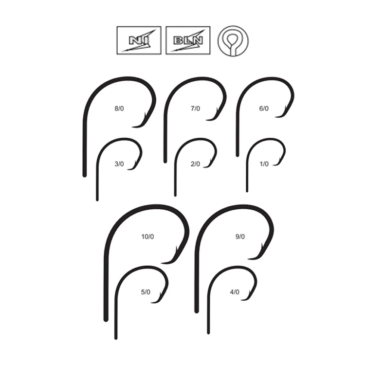 fishing hook high carbon steel strong jigging hook seawater hook