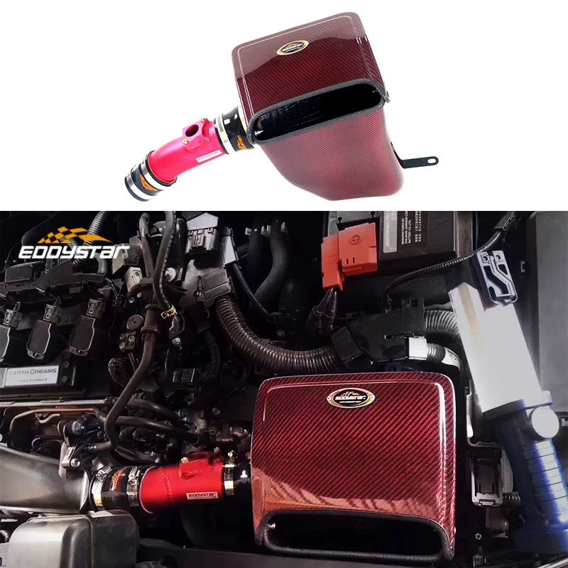 EDDYSTAR Auto Automobile Engine Car Air Filter High Flow Car Cold Air Intake Filter for Honda Civic