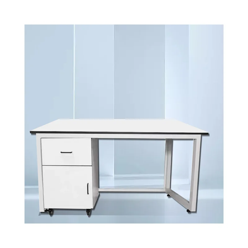 YA MING Custom Size 12.7mm hpl laminated board Work Bench White table Industrial Workshop Work Bench