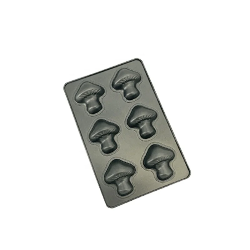 2024 New carbon steel 6 cavity mini Easter pumpkin muffin cupcake pan customized cartoon cake mold muffin tray