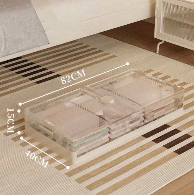 Household Under-bed Storage Box Folding Wheeled Drawer-type Clothes Quilt Toy Under-bed Storage Box