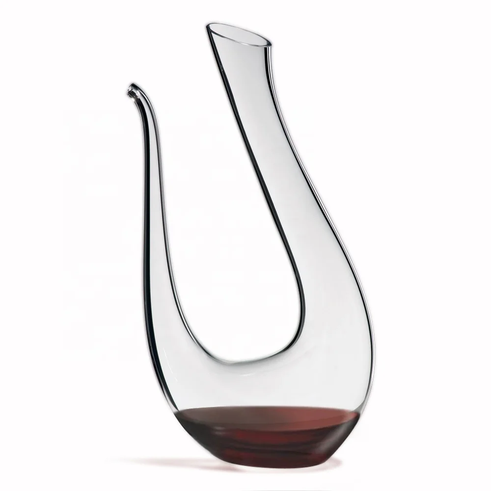 Hot selling hand made Swan shaped Wine glass decanter