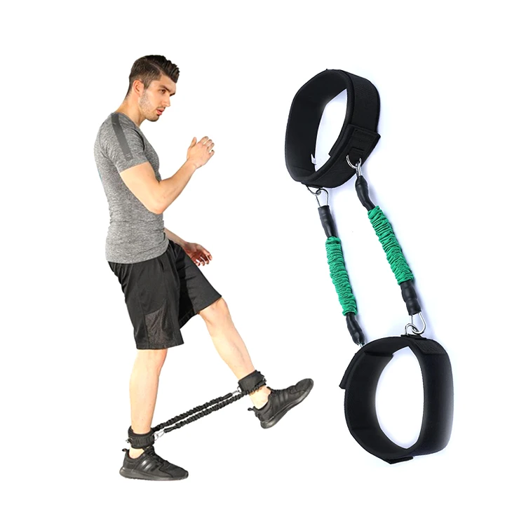 Flexible Ankle Fitness Power Elastic Leg Boxing  Running Exercise Training Resistance Bands Tube Pull Rope