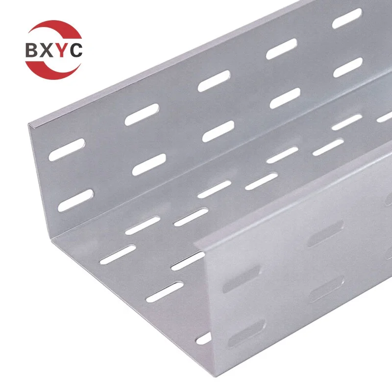 Cable Tray Factory Custom Size Material Surface Treatment Metal Steel Perforated Type Cable Tray For Heavy Cable