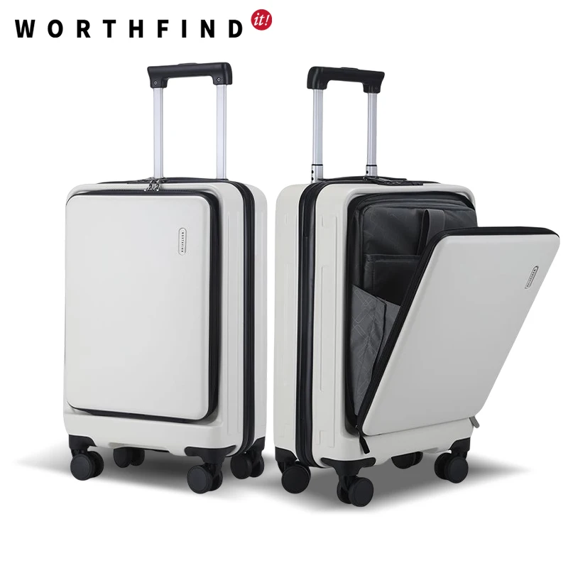 Worthfind Custom Carry On Luggage 16/20 Inch Hard Shell Carry-On Trolley Travel Bag Small Luggage Suitcase With Laptop Pocket