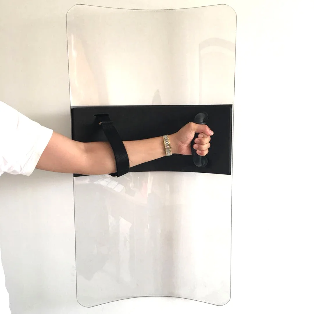 Doublsafe Tactical Combat PC Control Polycarbonate Riot Shield Essential Self Defense Supplies