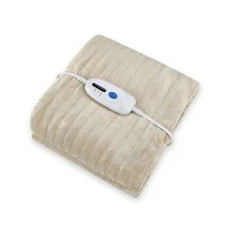 100V 160X130cm 2 Hours Auto Shut-Off 3 Setting Heat Controller Cozy Soft Flannel electric wrap around blanket for Winter