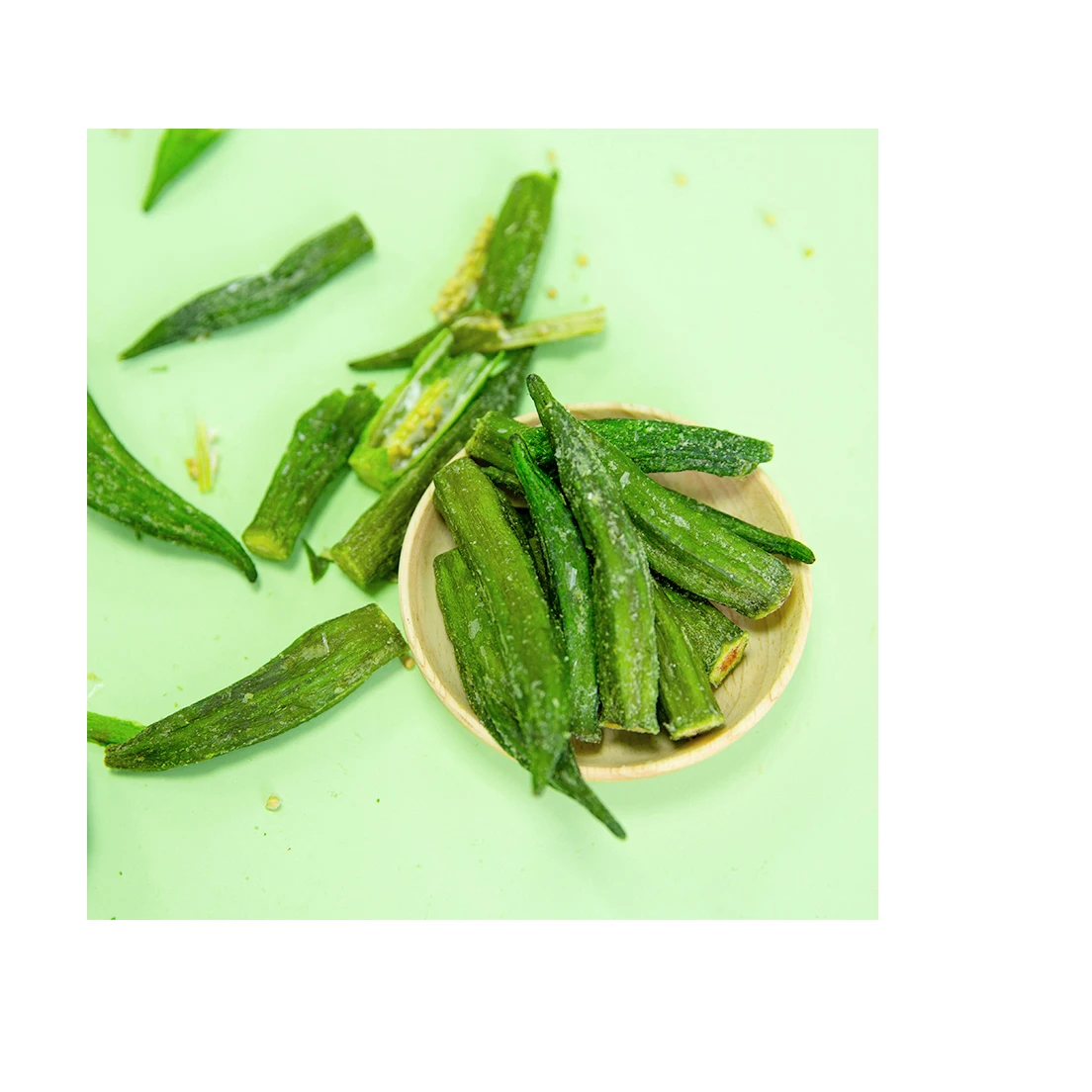 People Recommend Tasty Okra Chips Dried Okra Vegetable Fresh