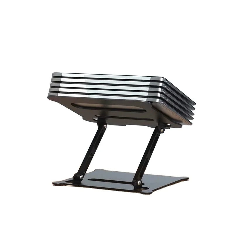 Aluminum Adjustable Folding Monitor Riser Portable Invisible Laptop Stand for