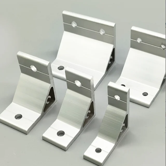 Custom Aluminium Profile Right Corner Connect Angle Bracket