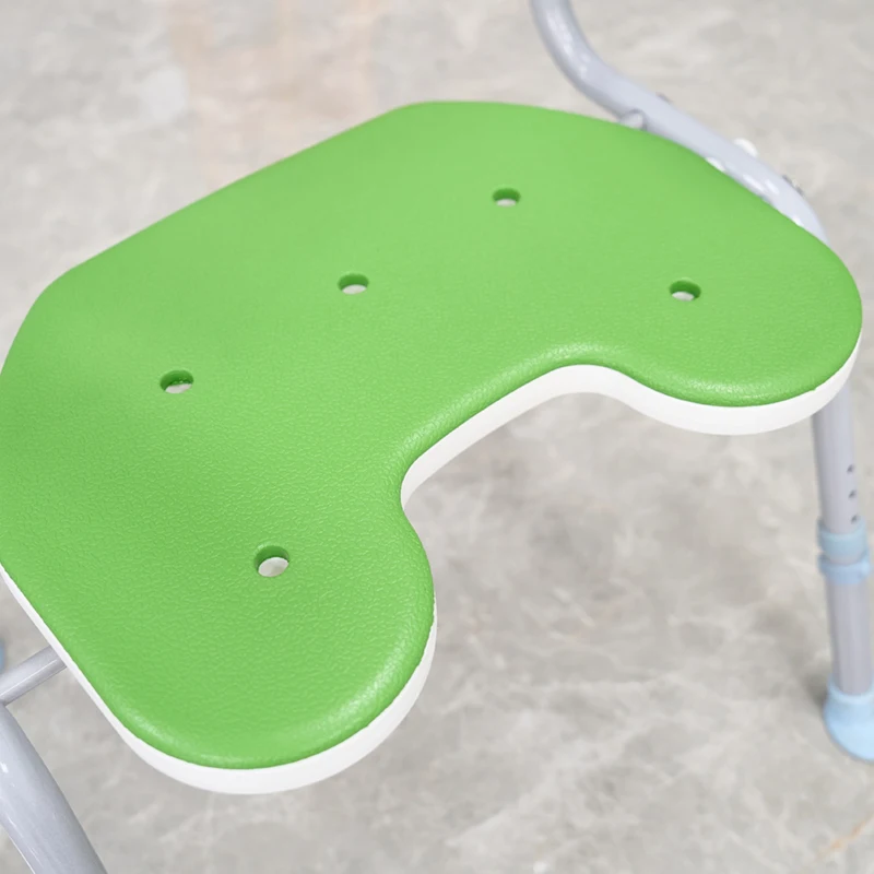 Bathroom toilet folding shower chair for the disabled, elderly and handicapped