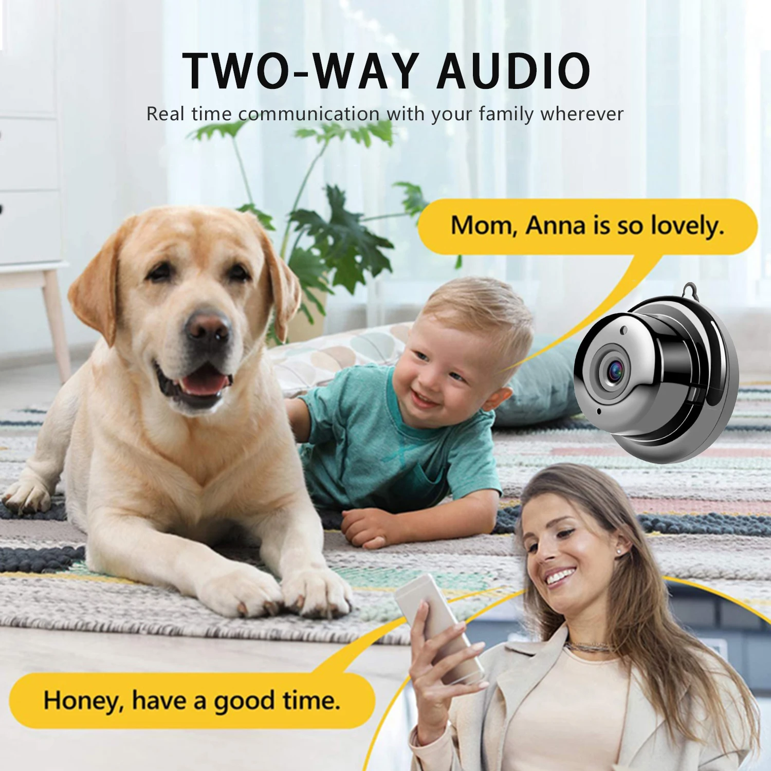 v380pro wifi mini  remote monitoring network 2MP night vision motion detection AP hostpot CCTV Camera home baby security Camera