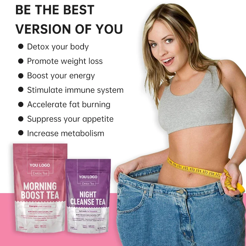 Factory Supply 14-Day Herbal Diet Tea Fast Weight Loss Slimming Tea for a Flat Tummy