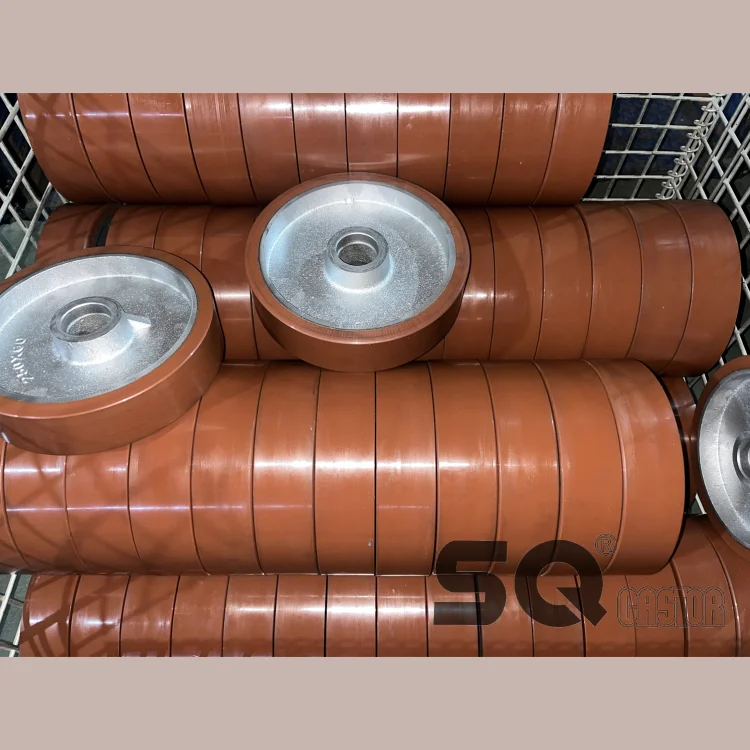 Pu Wheels for industrial Caster and WHEEL FOR HOISTING EQUIPMENT 200mm