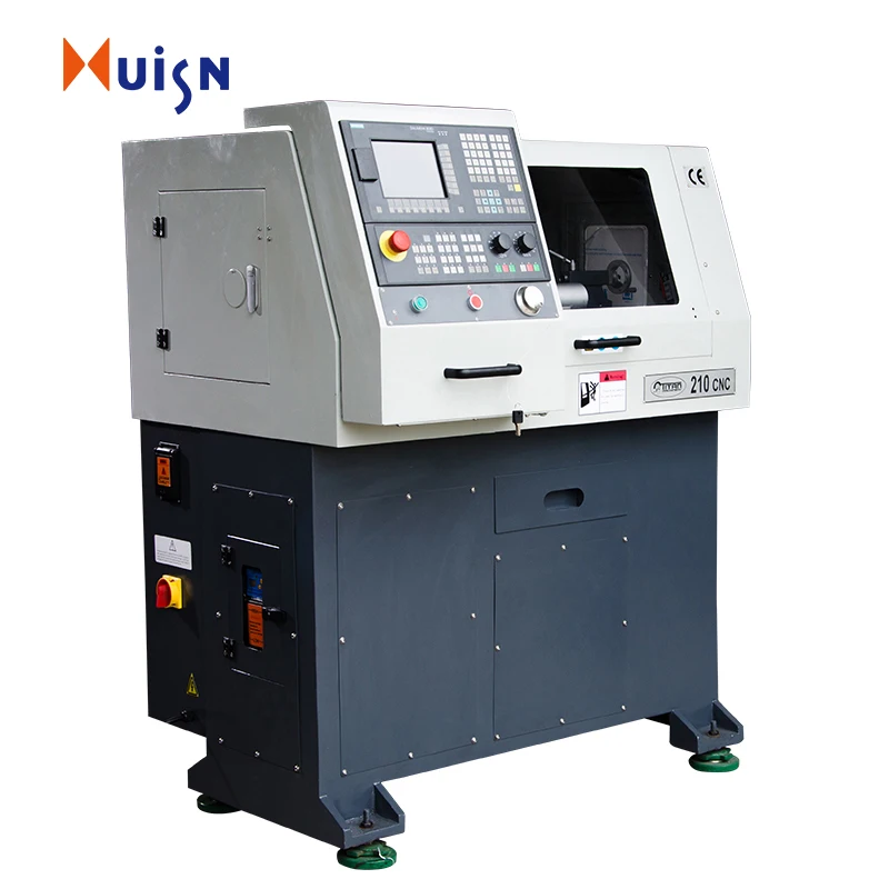 CNC lathe machine CNC210 high precision SIEMENS GSK system small lathe machine from china type cnc automatic lathe