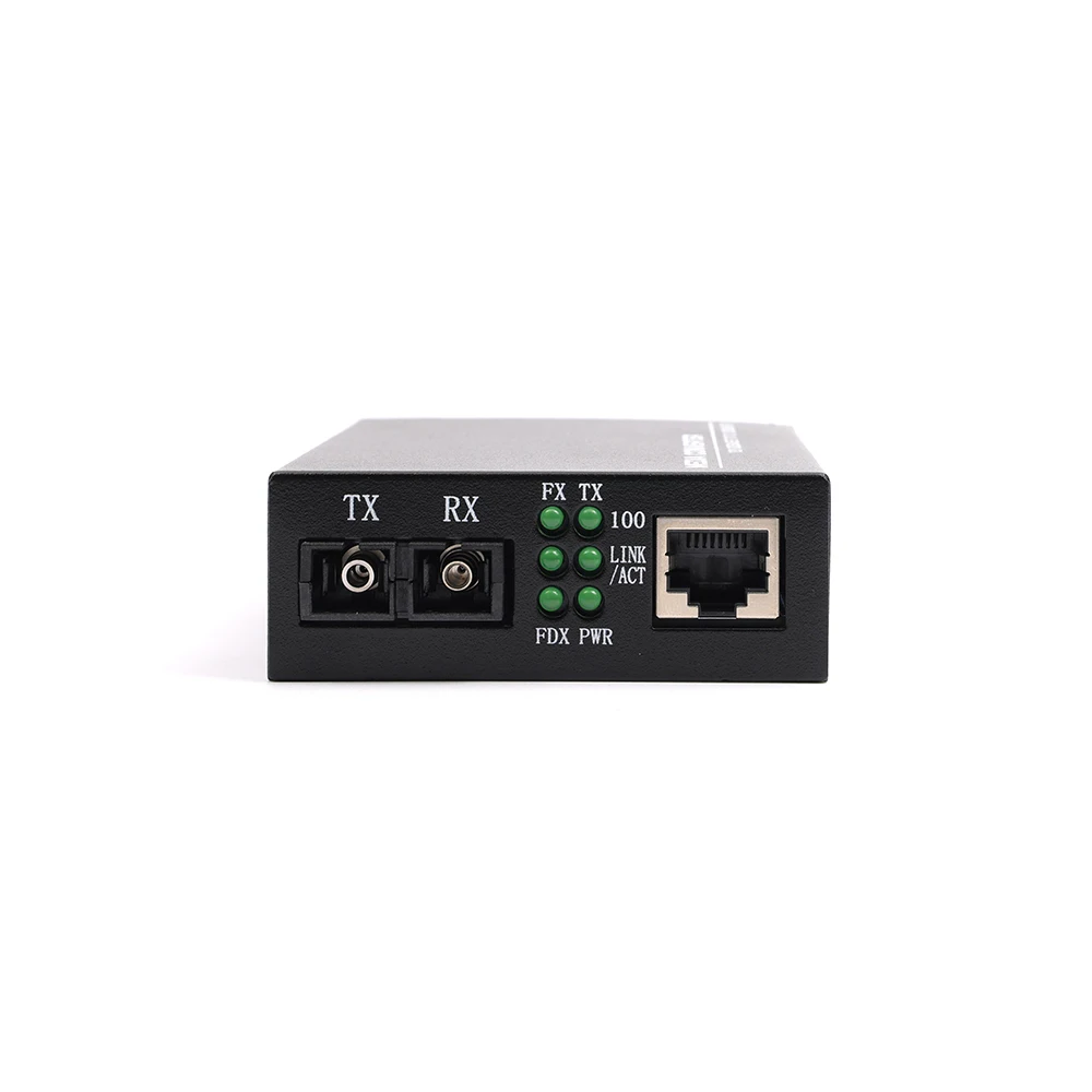 Yunvo 10/100 Bridging Fiber Media Converter Multimode 1310nm 2km SC/ST/FC