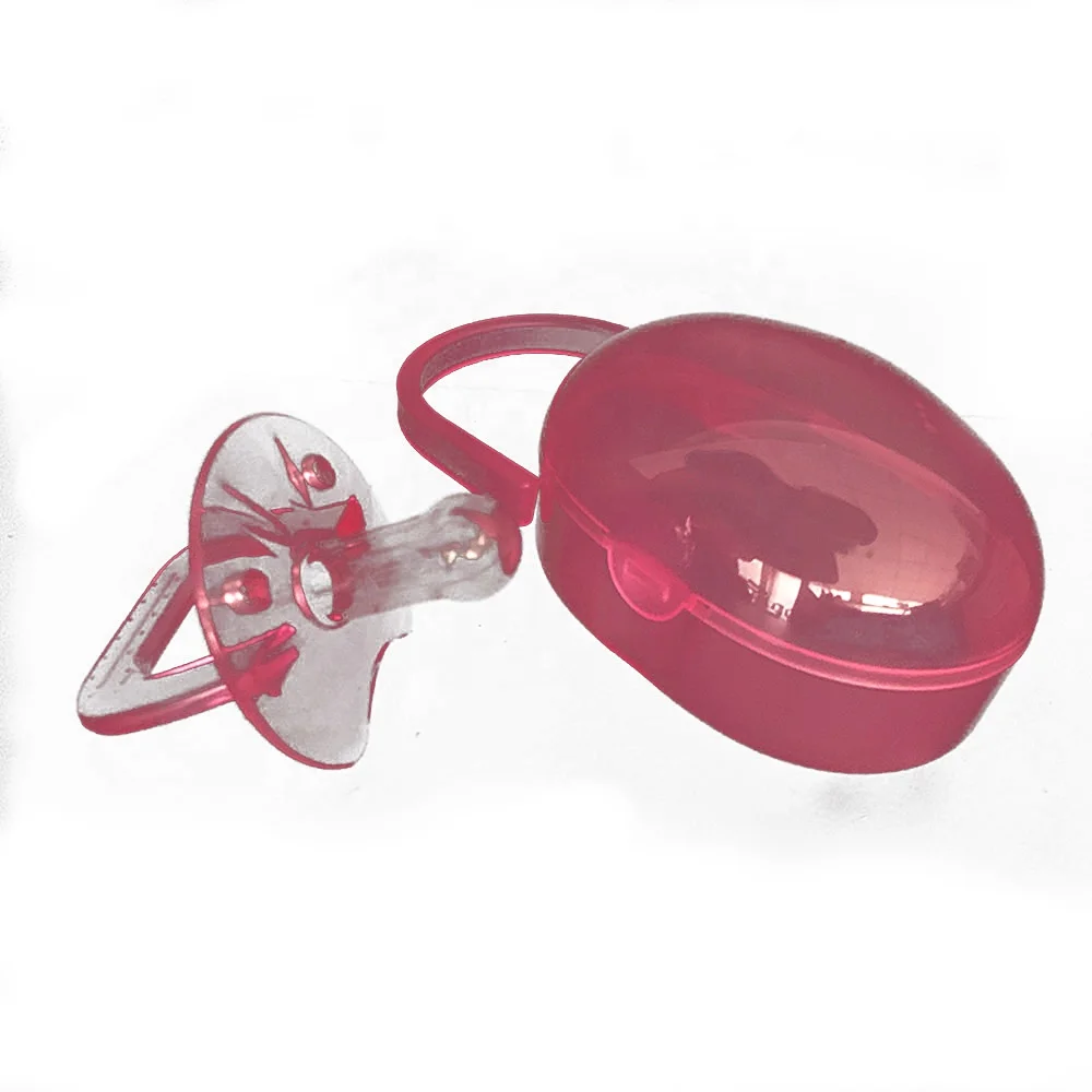 China Hot Selling Promotional Round Head Pacifier Silicone Feeding Baby Pacifier Nipple With PP Box
