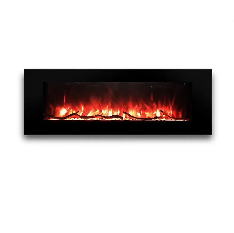 Factory 60 Inch  Best DIY Electric Fireplace Heater Wall Mounted Crystal Crushed Fireplace