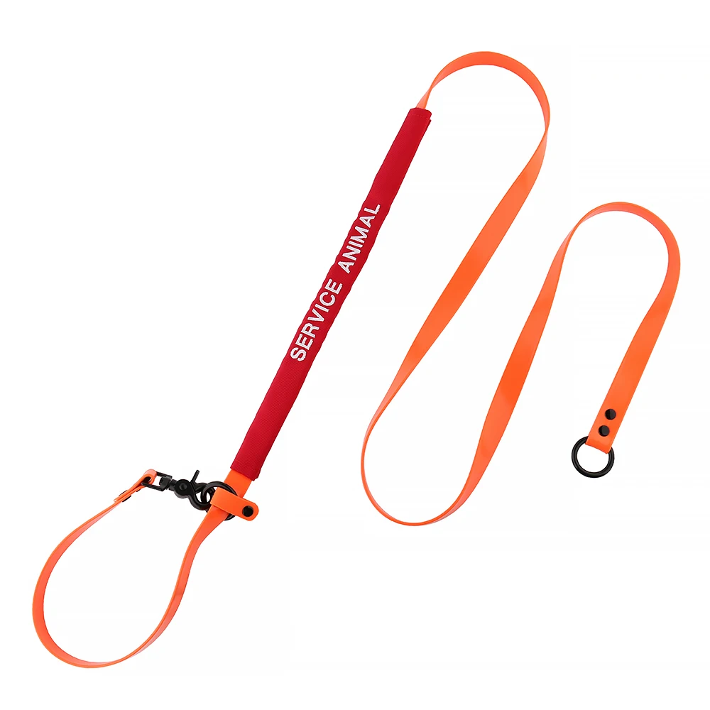 Service Dog Leash Sleeve Velcro Patch Oxford Customized Embroidery Support Dog Emotional Support Animal Patch for Pet Leash