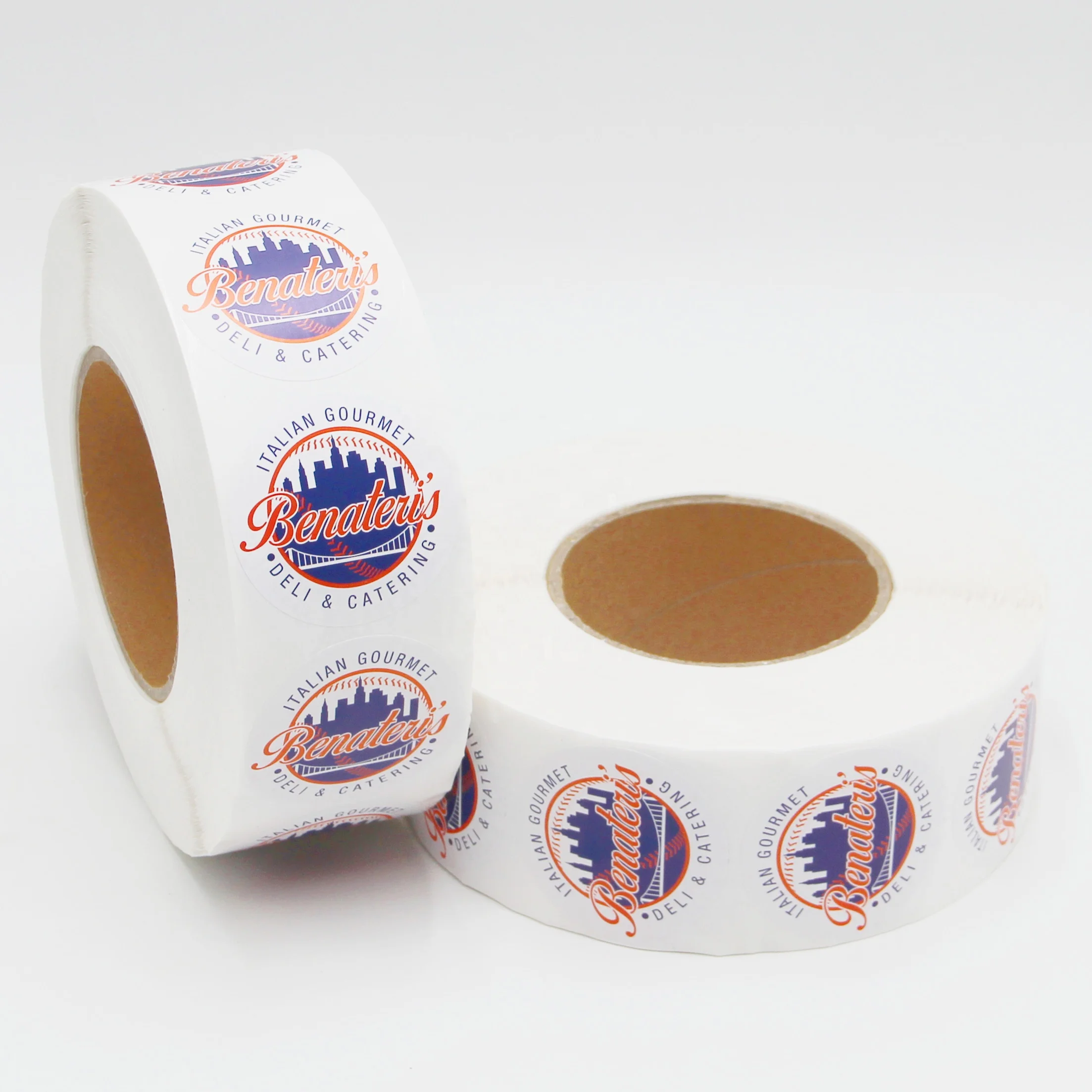 Customize Size 2 inch 3 inch Round Label Sticker Waterproof Stickers Gold Foil Stamping Logo Stickers Matt Packaging Labels