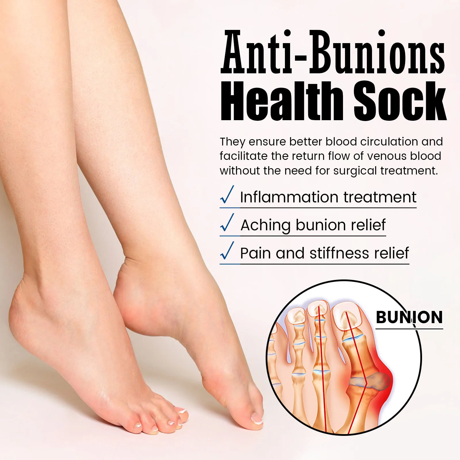 EELHOE Wholesale Socks Heel Care Foot Socks Breathable Health Socks