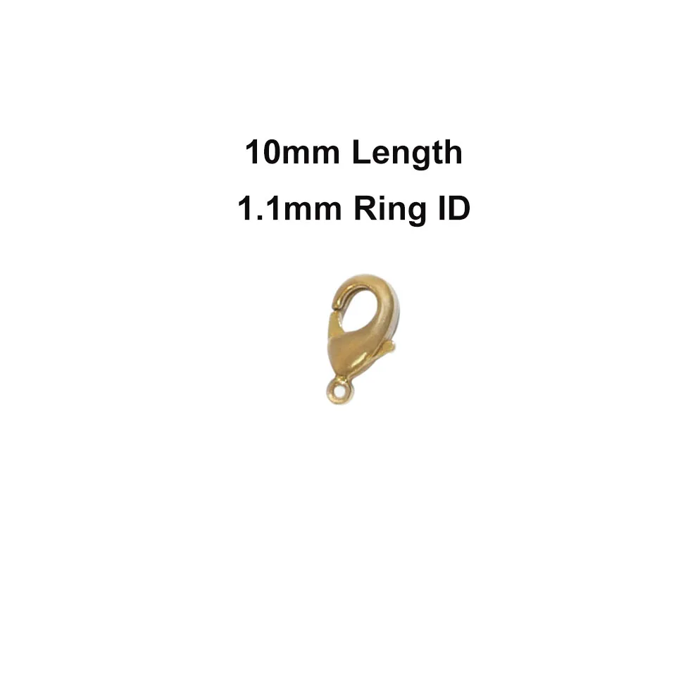 Застежка-карабин H65 латунь 10 мм; 15 мм Женское Ожерелье аксессуары