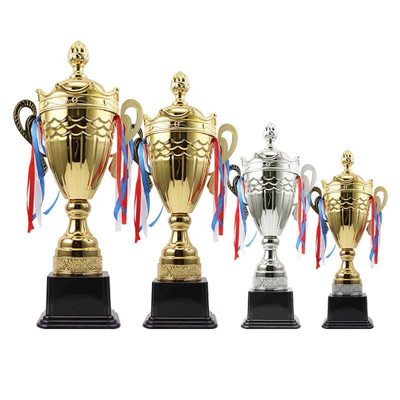 2023 Hot selling high quality champions metal crown big cup trophy for sport match