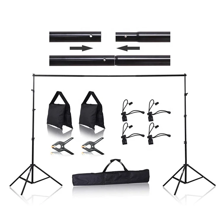 
New fashion photography photo studio portable adjustable photo shoot background stand kit 