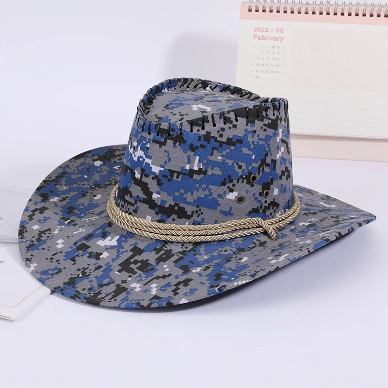 Hiking camping Western Cowboy Hat hunting jungle war army camouflage cap