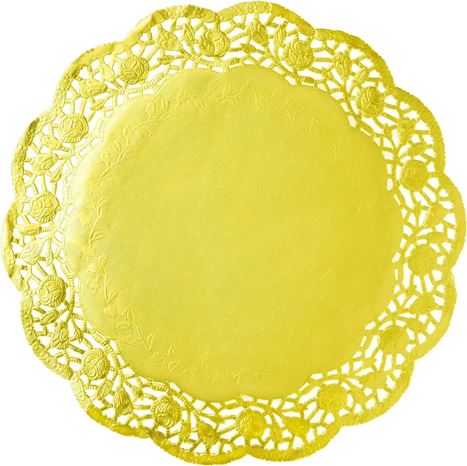 200pcs golden paper meal mats round paper placemats for crafts