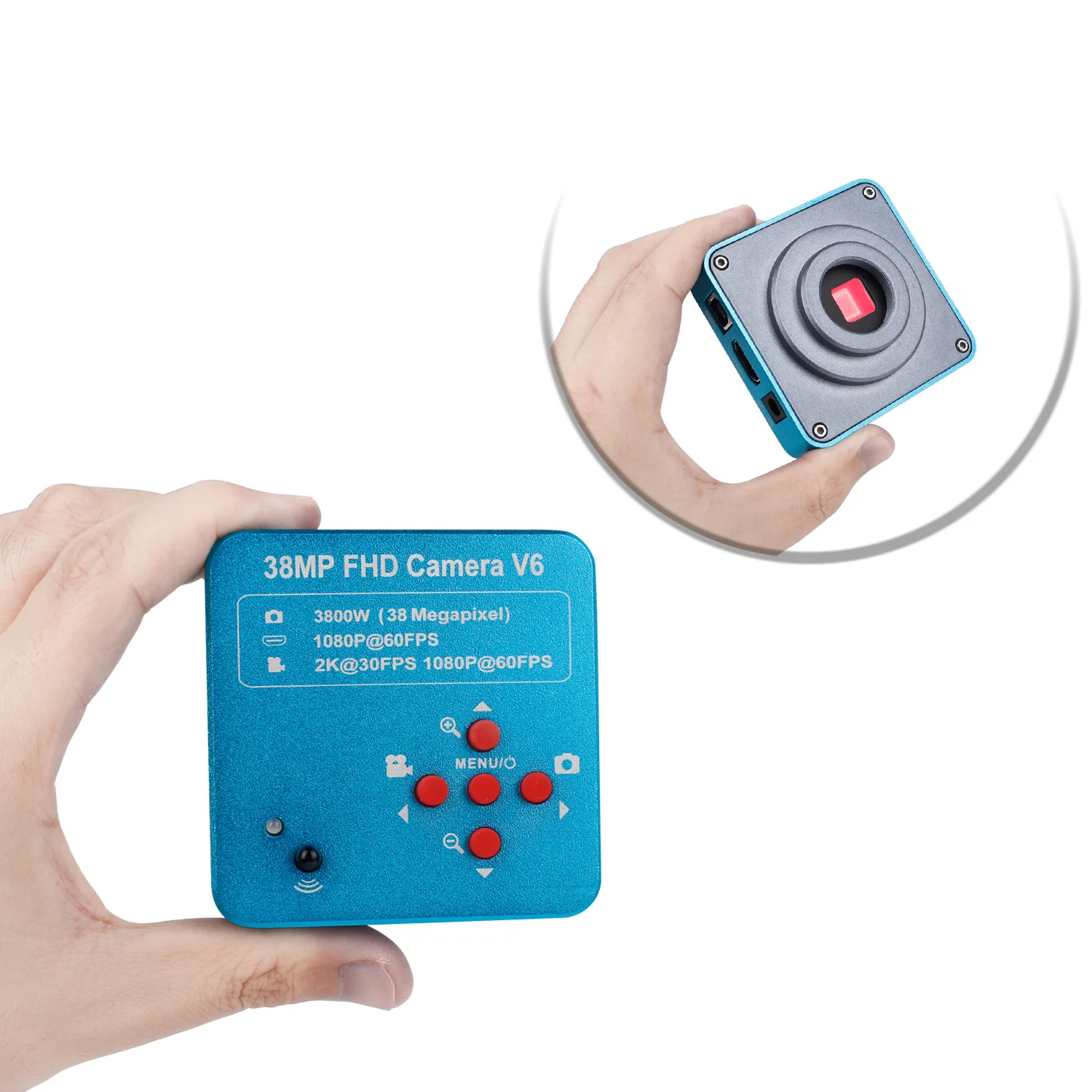 38MP  Camera 1080P 60FPS Digital Video USB C-Mount Microscope HD Camera for Trinocular Stereo Microscope Phone PCB Repair