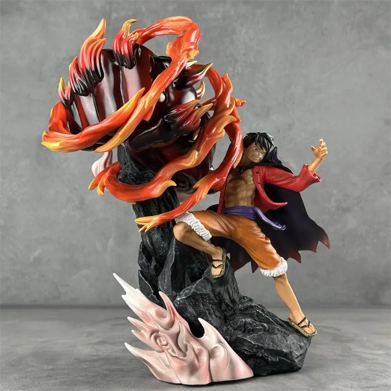 30Cm Figure Nika Luffy Three Forms Of Arms Pvc Action Collection Ornament Model Toys Gift Anime Figures One Pieced