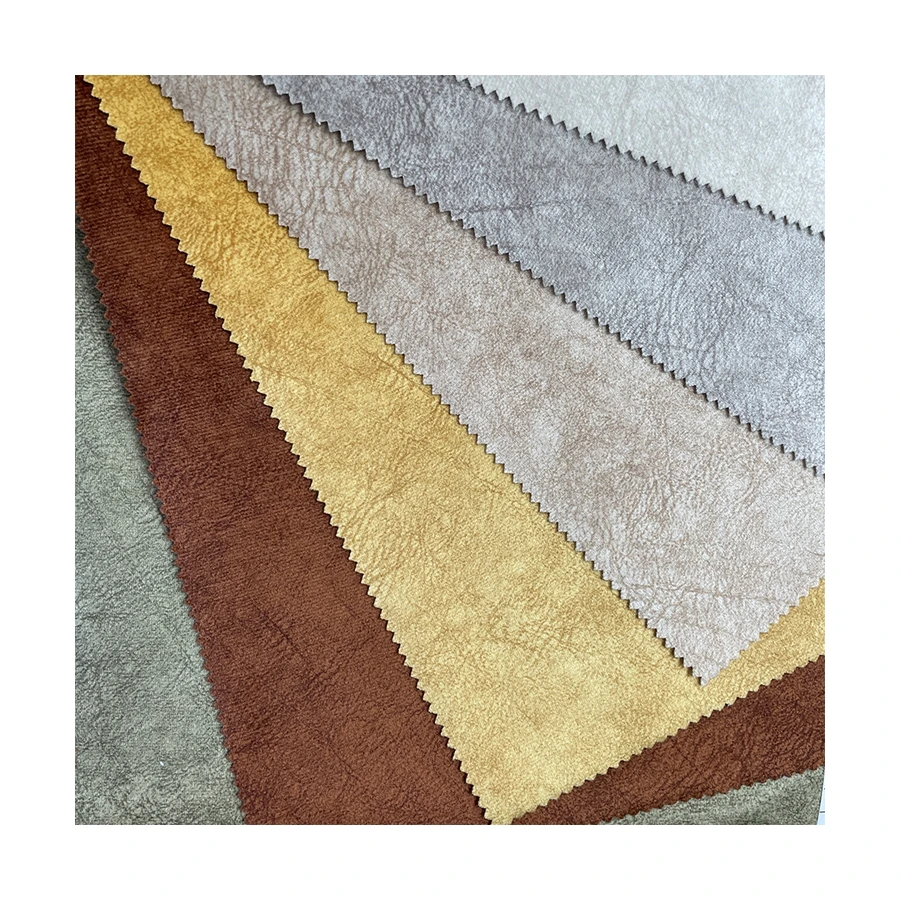 High Quality 100% Polyester Bronzed Fabric Upholsetry Suede Faux Fabric For Sofa Furniture