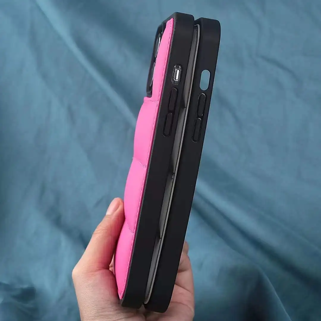 Puffer funda armor case For 6 7 8 Plus SE 2022 Shockproof TPU PC new design back covers For iPhone 13 Pro Max