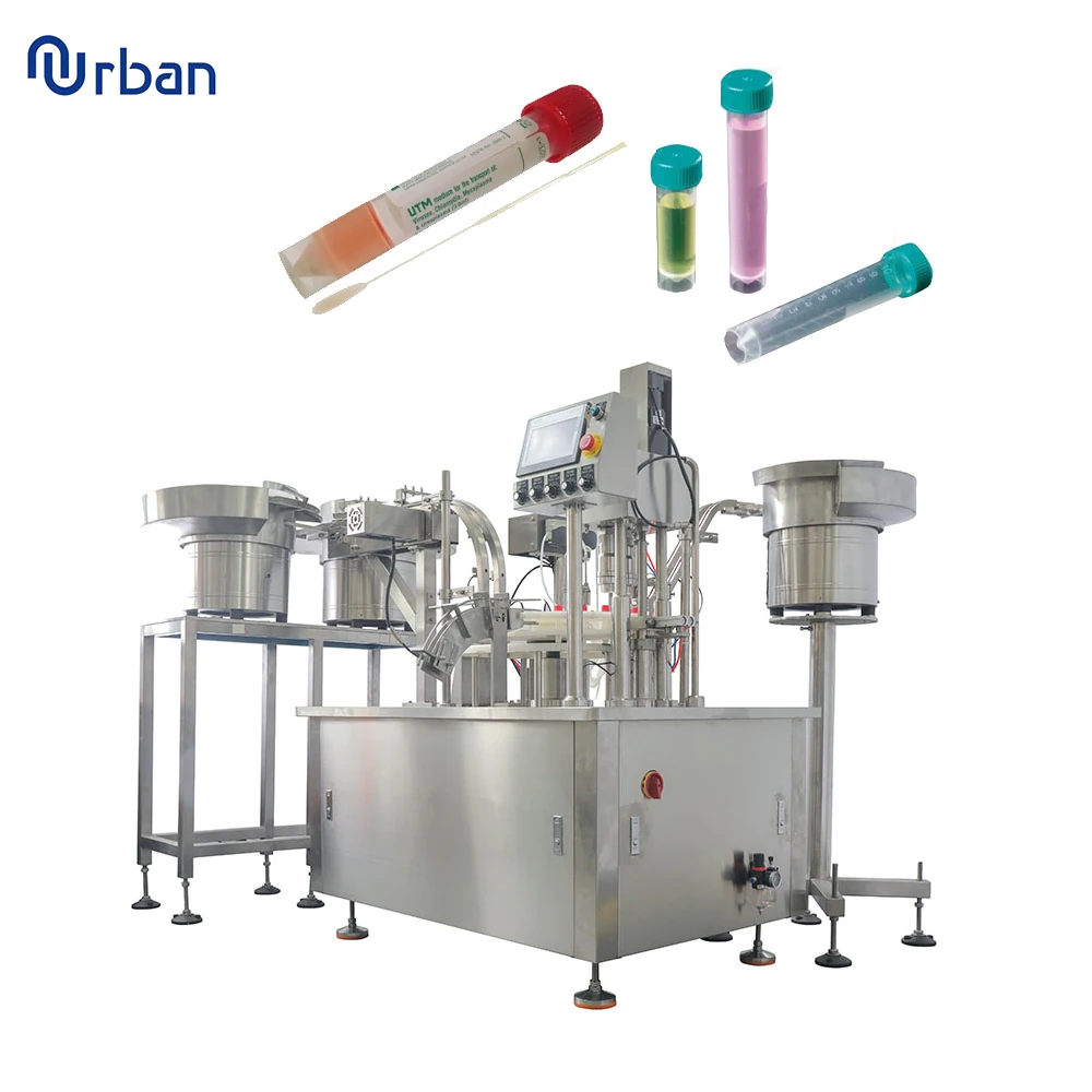 Reagent Test Tube Filling Machine Vacuum Blood Collection Tube Pharmaceutical Liquid Filling Machine