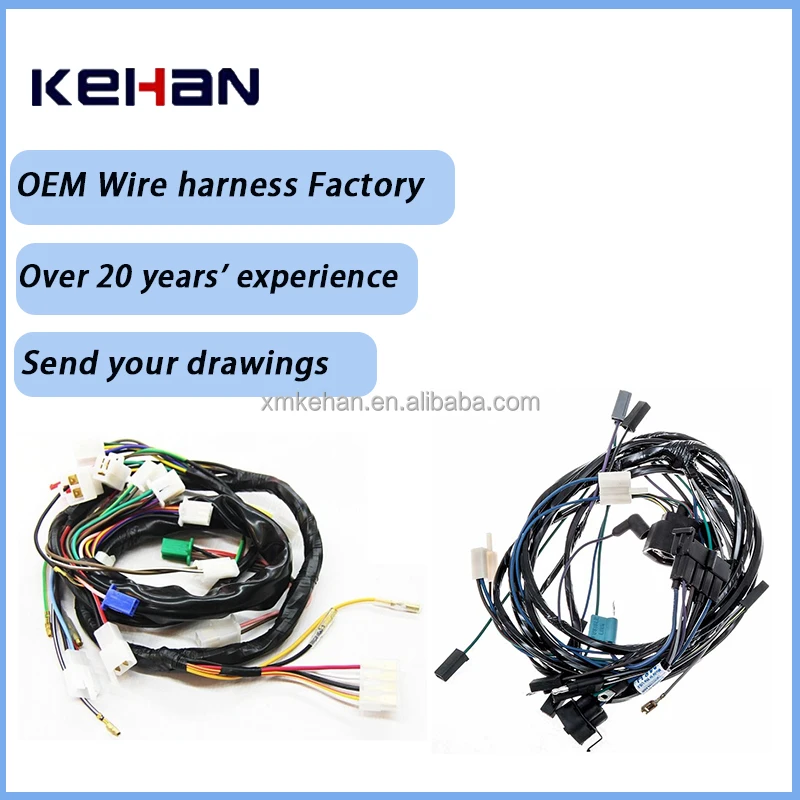 SH PH XH SM 1.0 1.5 2.0 2.54 TE Molex JST Custom Wiring Harnesses LVDS Cable Assemble PVC Insulation Electrical Product Amass