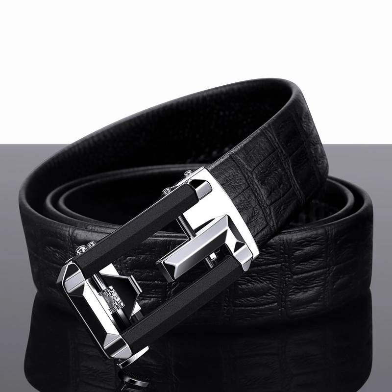 WILLIAMPOLO belt male leather strap men genuine leather luxury pin buckle belts for men belts 19721-22P