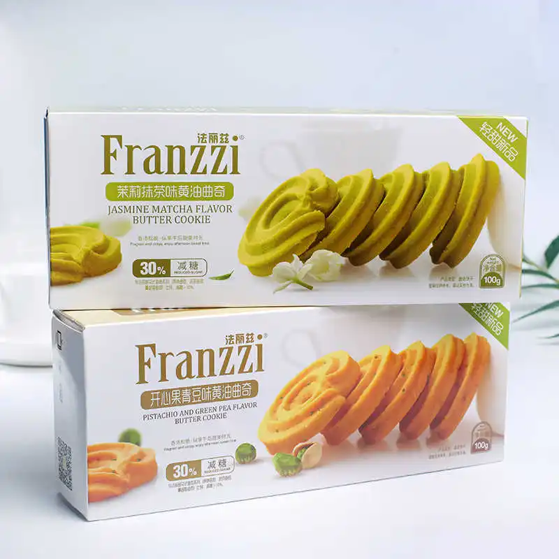 Новое Классическое печенье Franzz1 серии сливочное с различными вкусами хрустящее 100 г