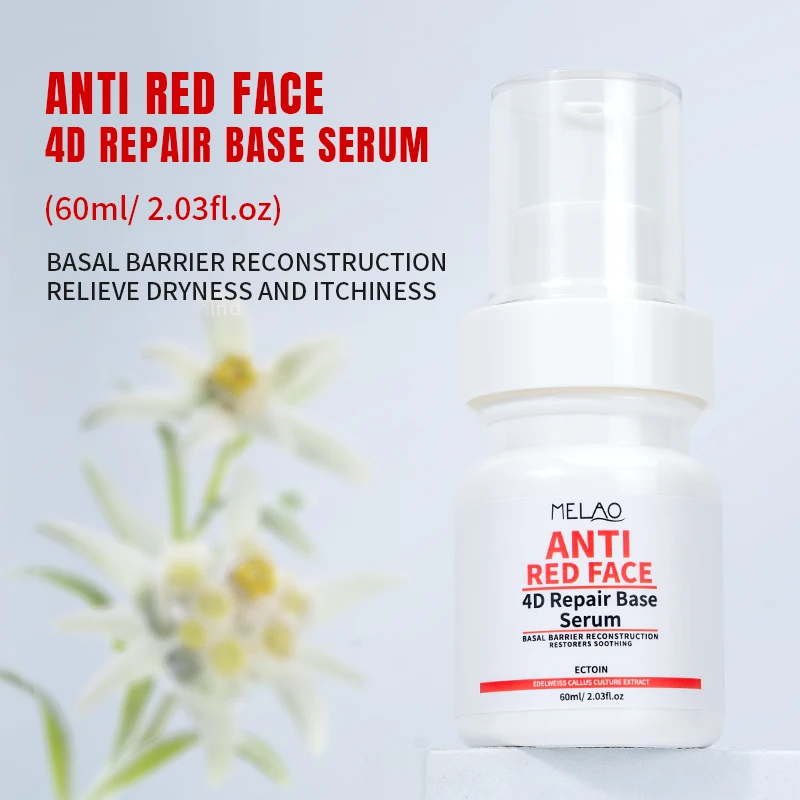 Custom Logo Sensitive Skin Hydrating Face Serum Calming Redness Relief Face Serum Deep Repairing Red Face Serum