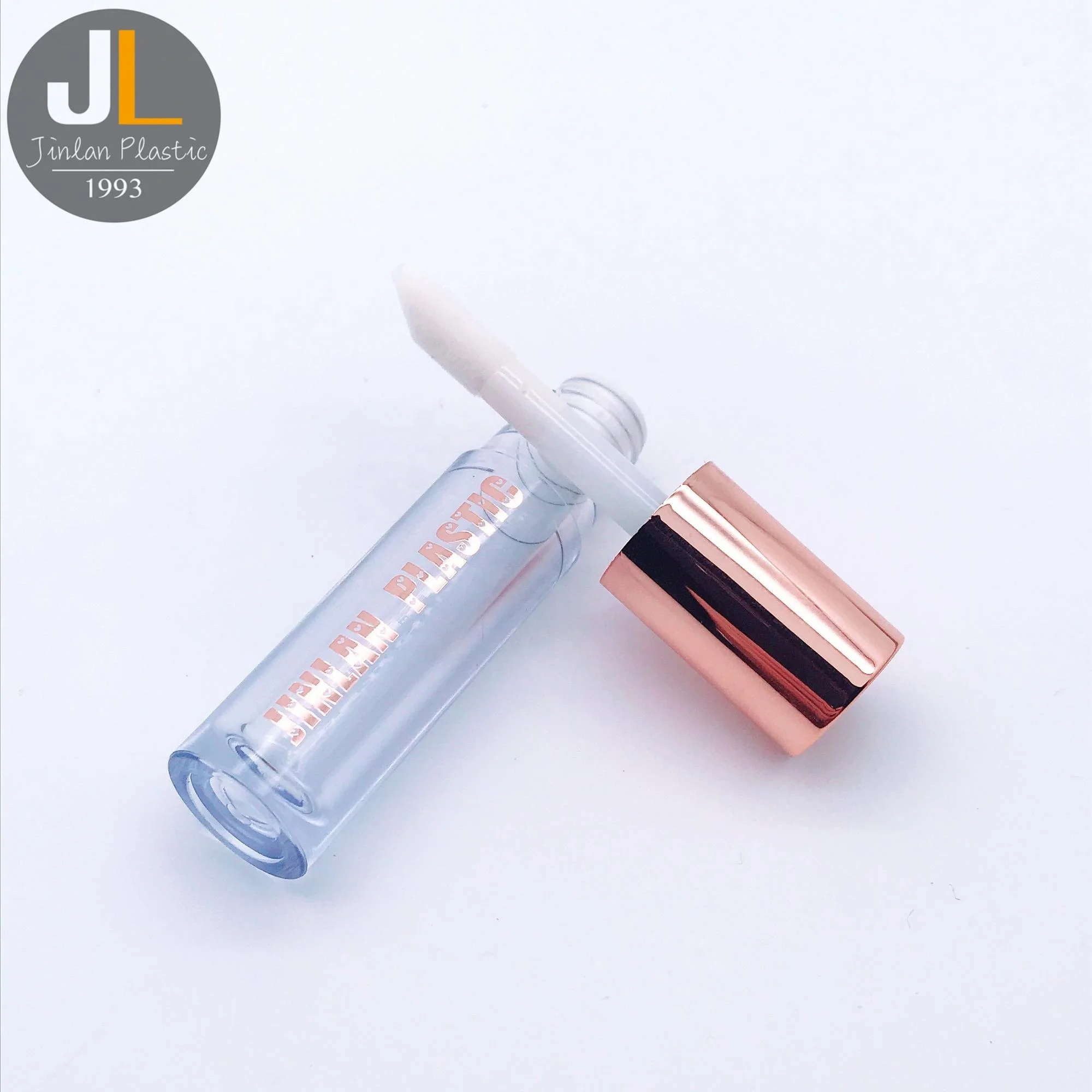 [4 5 мл] Круглый контейнер с аппликатором тюбик для блеска губ цвета розового золота по заводской