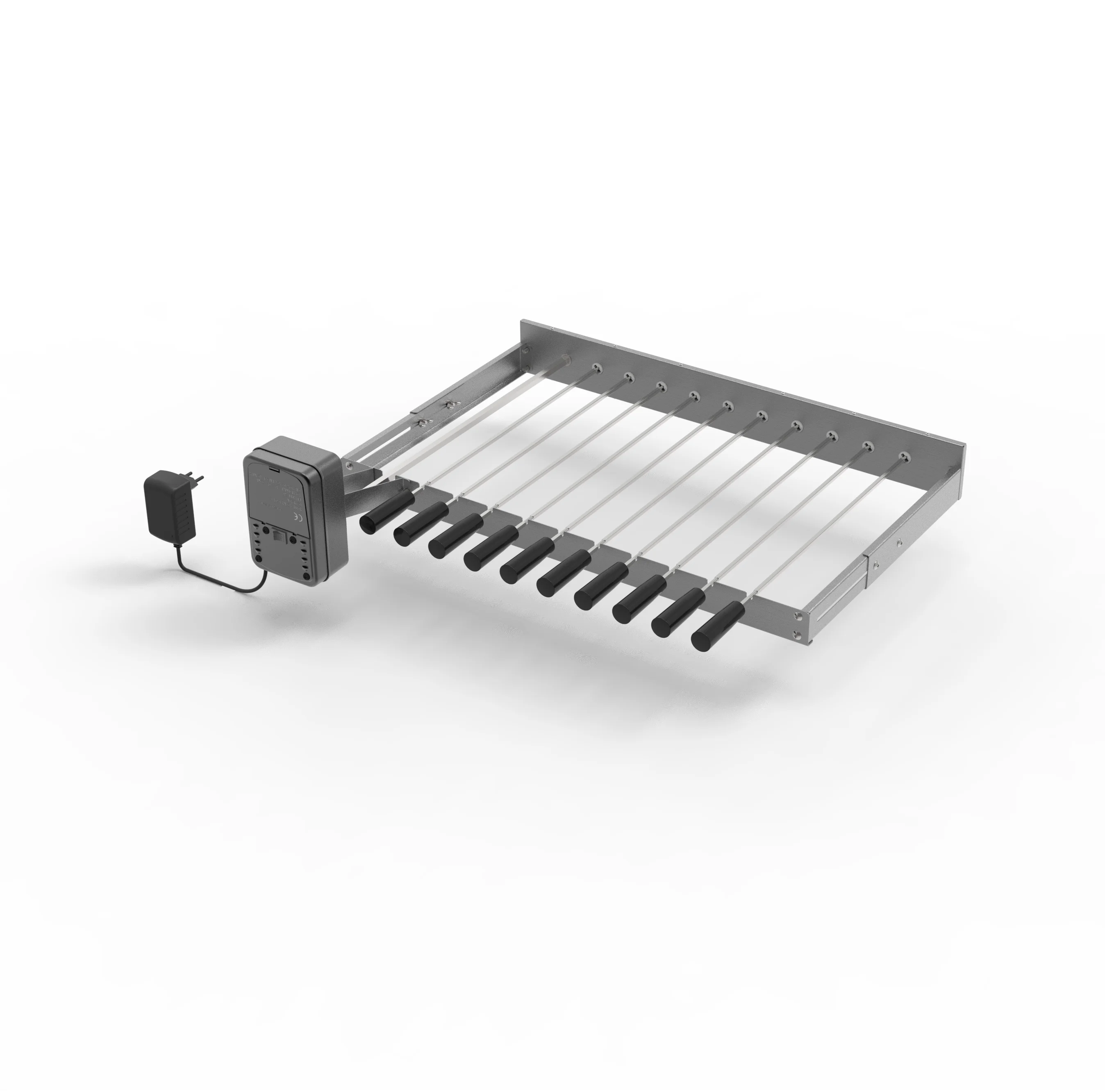 10 Skewer Rotisserie BBQ Grill Kit